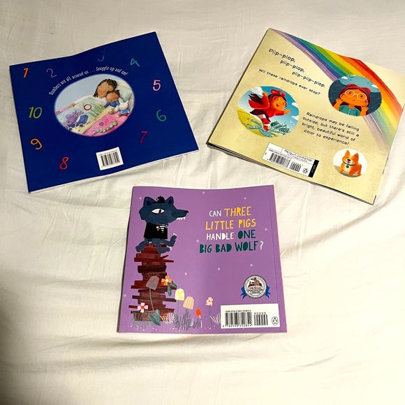 Children’s Books-Goodnight Numbers, Raindrops to Rainbow, The Three Little Pigs - Picture 2 of 5